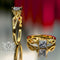 0.45ct Princess Cut Diamond Infinity Engagement Ring - 01US64V